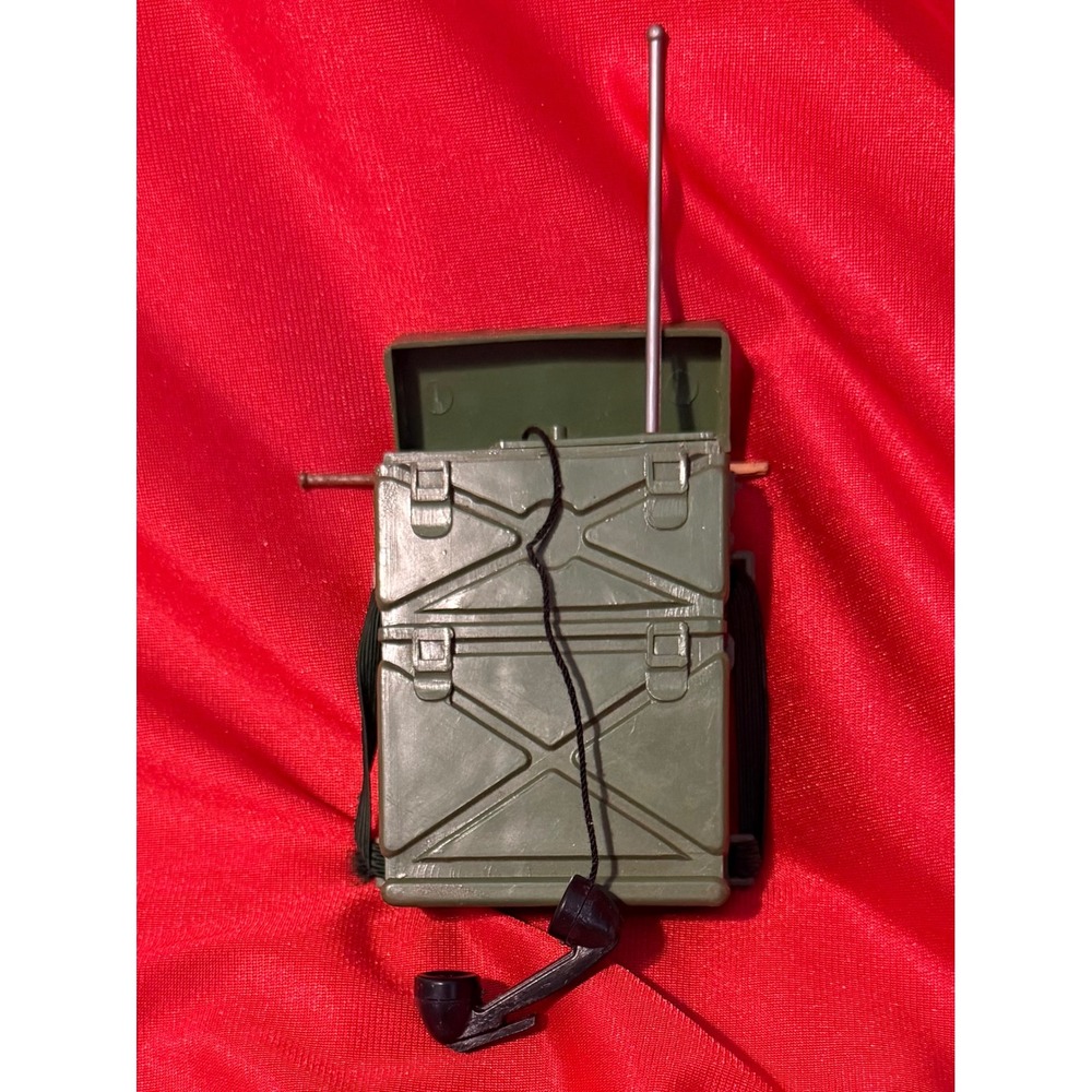 Vintage Hasbro GI Joe Field Radio Backpack Accessory Japan Olive Drab Handset
